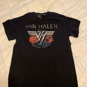 Black Short Sleeve Tee with Vintage Logo